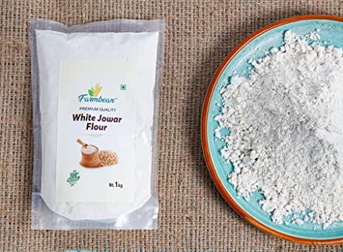 Farmbean Farmbean White Jowar Flour | Sorghum Flour | Jonna atta - 1 Kg