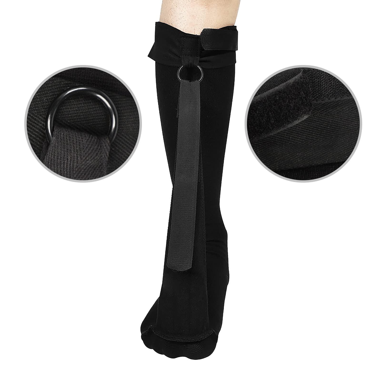 Clobeau Plantar Fasciitis Stretch Sock Non Slip Calf Night Relief for Heel High Arch Pain Achilles Tendonitis Therapy Foot Support Sleeve Stretcher Compression Sleeve Men Women Ultrastretch Night Sock