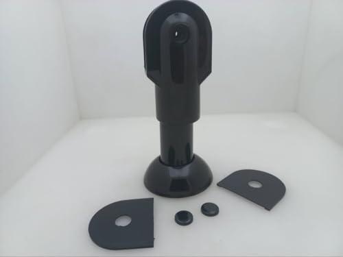 Generic Generic Toilet Partition Leg, Black, T Shape, Nylon, 2 Pcs, Medium (17.5 cm height, 1.2 thickness), Modern, Toilet Partitions