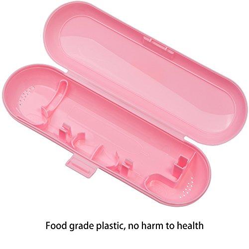 Nincha Plastic Electric Toothbrush Travel Case for Oral-B Pro Series, Pink